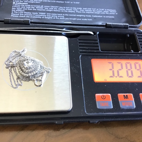 Peoples JWBR Diamond 925 Cushion Shaped Double Halo Frame Pendant/Twisted Chain - Picture 11 of 11